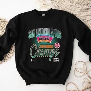 San Antonio Spurs 1995 Unisex Sweater, Midwest Division Black Sweater